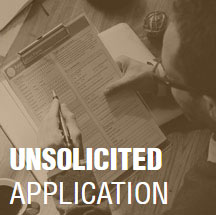 Unsolicited application Unsolicited application